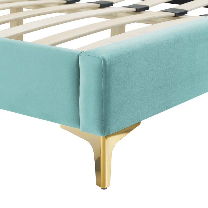 Alexandria Tufted Performance Velvet King Platform Bed