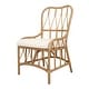 preview thumbnail 16 of 25, NPD Furniture Ayanna Modern Bohemian Rattan Dining Chair Natural Wheat