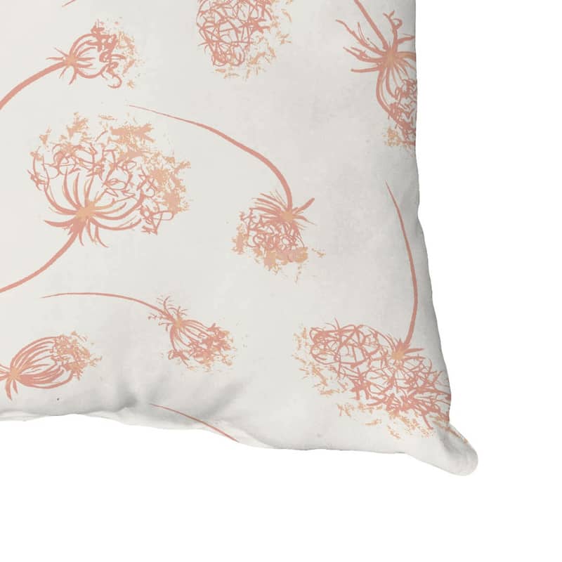 Wishing Flowers Throw Pillow