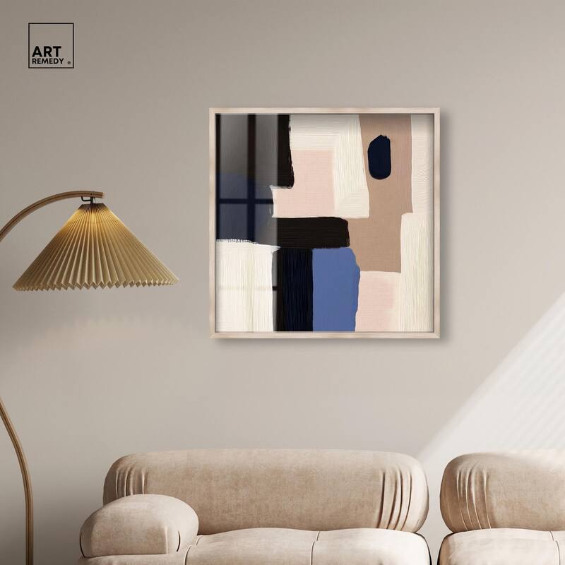 Blue Quietude II Shadowbox by Art Remedy