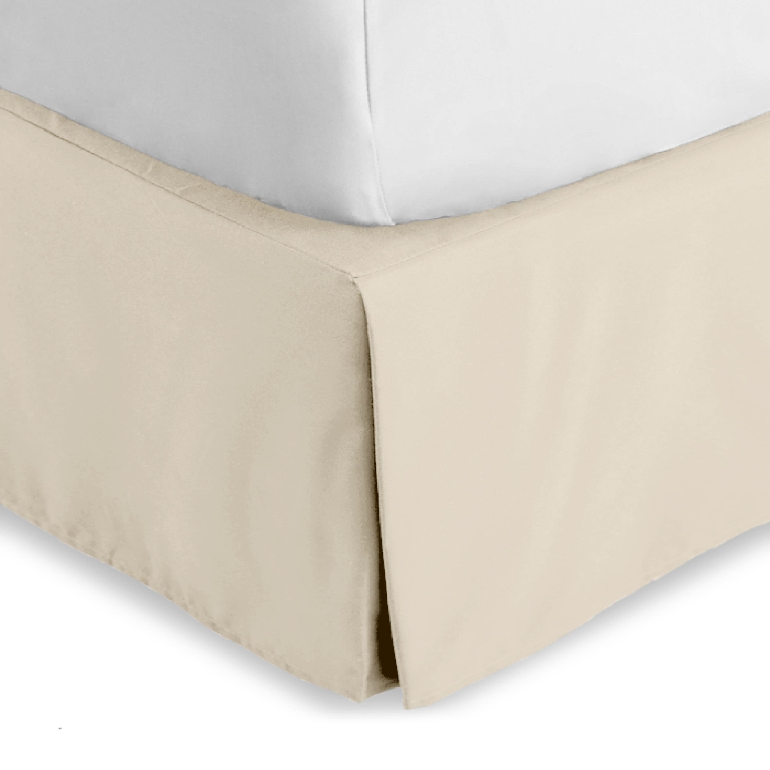 Bare Home Pleated Bed Skirt - 15-Inch Tailored Drop Easy Fit