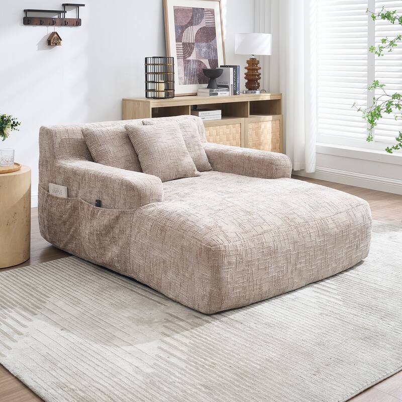 Futon Sofa Bed,3-in-1 Multi-Functional Corduroy Sleeper Couch Pull-Out Bed,Adjustable Backrest and Pillows,Convertible Sofa Bed