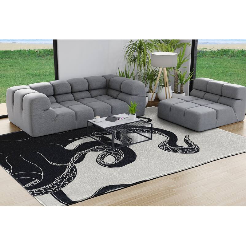 Gus Nautical Chenille Rug
