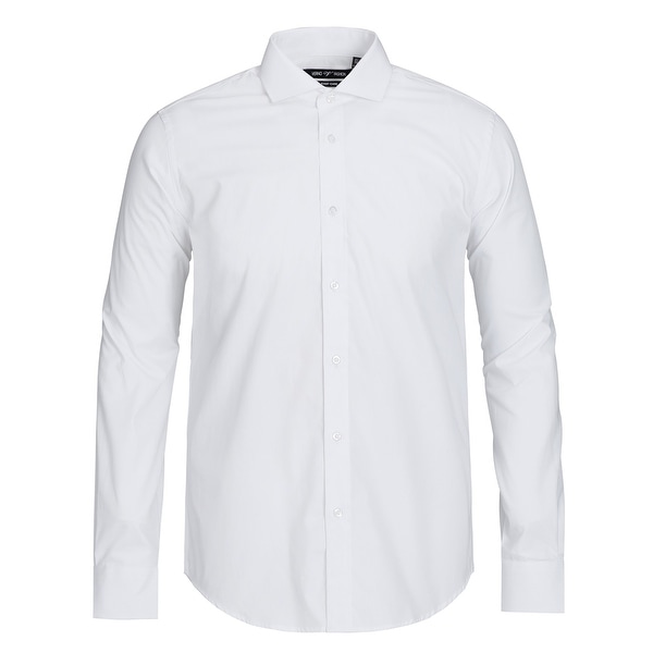 mens white dress shirts 19 inch neck