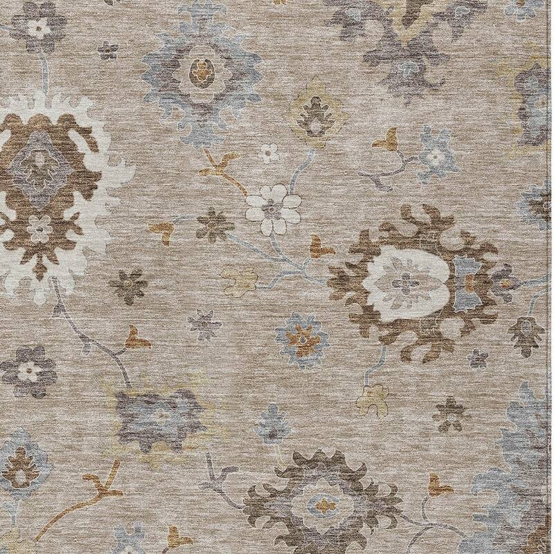 HomeRoots Floral Traditional Rectangle Outdoor Rug
