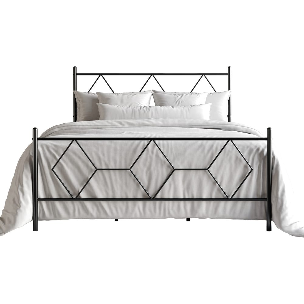 CraftPorch Glam Metal Platform Bed