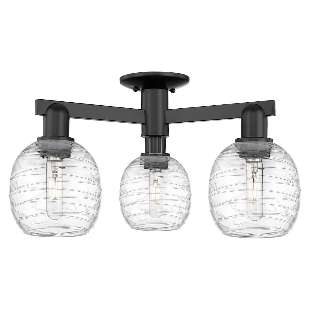 Innovations Lighting Endless Possibilities Arcadia - Belfast - 3 Light 24" Semi-Flush Mount