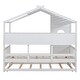 preview thumbnail 11 of 34, Playhouse Design Twin Size House Wooden Bed with Trundle, Modern Design for Kids with Storage Shlef