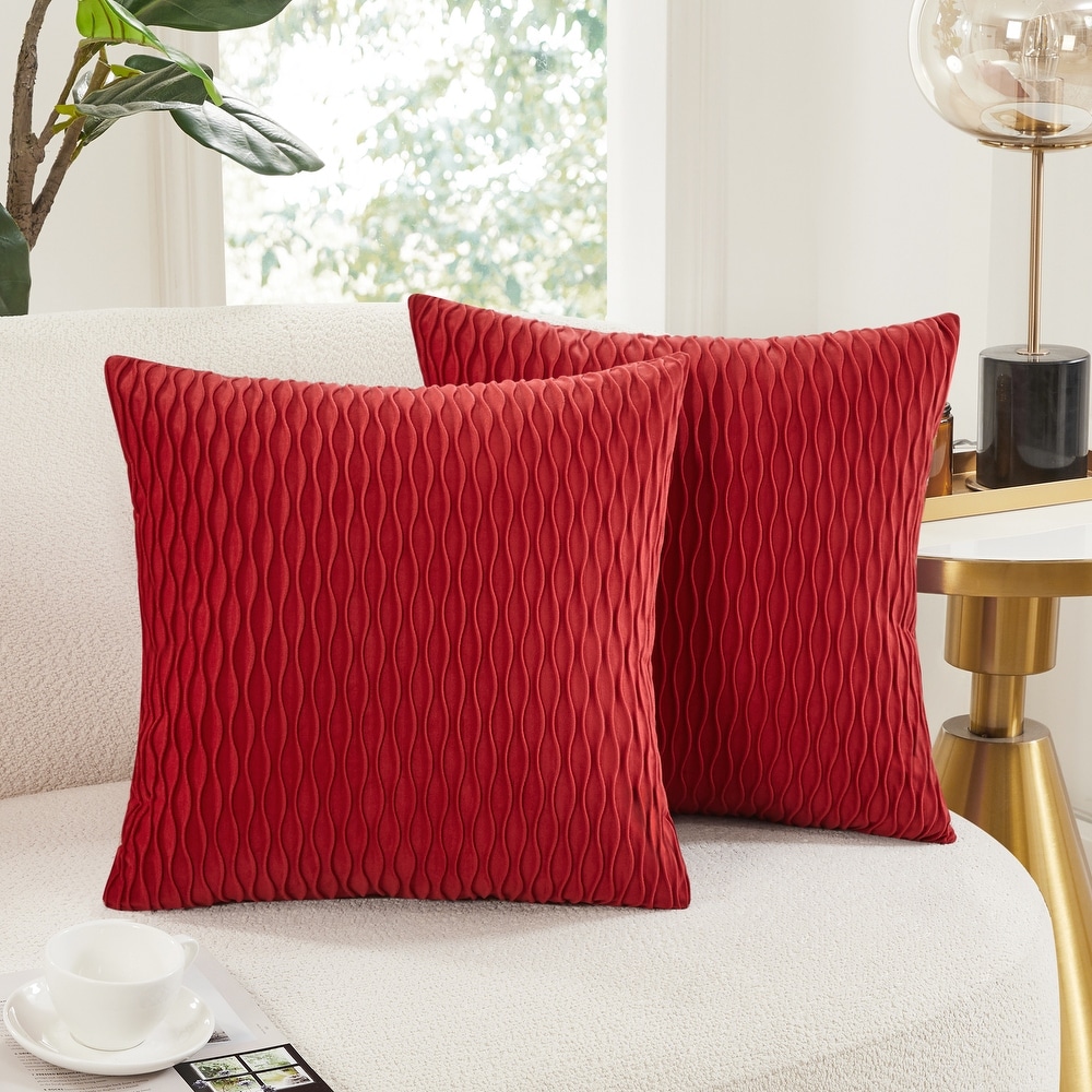Red throw pillows for couch top