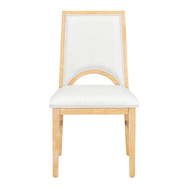 Round Dining Table Set for 4 with Extendable Top and Comfortable Upholstered Chairs for Family Meals