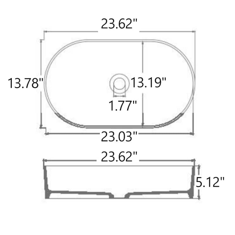 White Vessel Sink Oval Bathroom Sink, Ceramic Bathroom Above Counter Vanity Sink