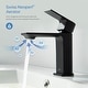 preview thumbnail 27 of 34, Lead-free Solid Brass Single Handle Bathroom Vanity Faucet with Hose