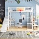 preview thumbnail 12 of 16, Multi-Functional Full Size Metal Loft Bed with Built-in Desk by Harper&Bright Designs