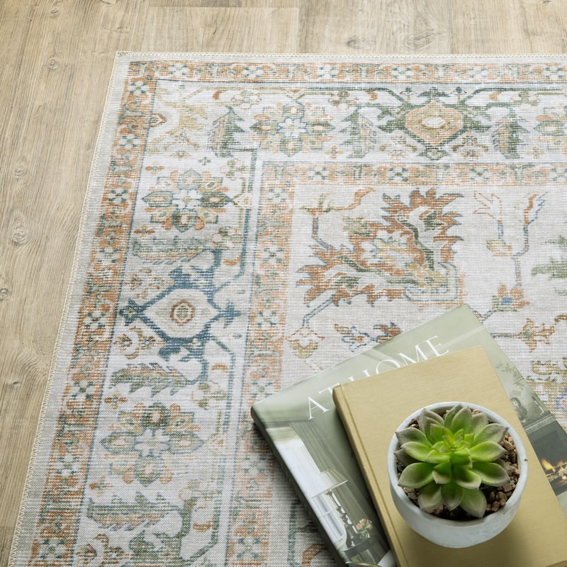 Vista Home Clarissa Washable Vintage Oriental Indoor Area Rug