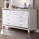 preview thumbnail 5 of 10, Derc Contemporary 2-piece 7-Drawer Dresser and Mirror Set by Furniture of America