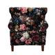 HULALA HOME Nailhead Trim Traditional Accent Armchair with Rolled Arms
