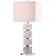 preview thumbnail 6 of 7, SAFAVIEH Lighting 31-inch Rafferty Cream Table Lamp (Set of 2) - 13"x13"x29"