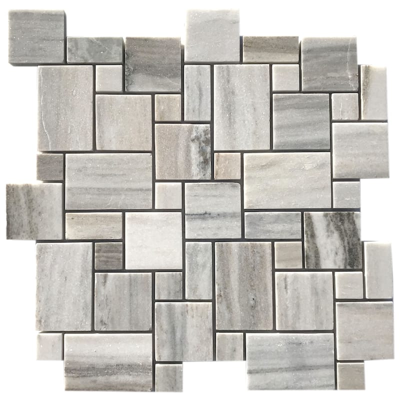 Apex Marble Mini Versailles Honed Mosaic Tile - 5 Sheets (5.00 sf) - Grey