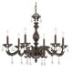 preview thumbnail 2 of 0, Crystorama Lighting Group Sutton 6 Light 28" Wide Wrought Iron Candle