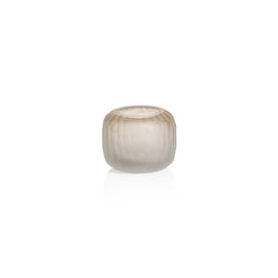 Albinen Frosted Cut Glass Vase