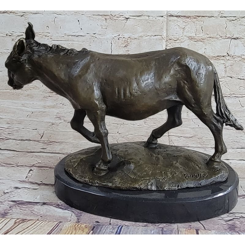 Vienna Austrian Cold Painted Bronze Animals Donkey Hot Cast Sculpture Figurine