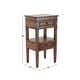 preview thumbnail 15 of 56, Brown Wood Storage Bench with Upholstered Seat - 42 x 15 x 20