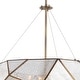 preview thumbnail 10 of 10, Euclid Mercury Glass/ Brass Mid-Century Modern Pendant Light