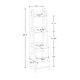 preview thumbnail 6 of 19, RiverRidge Kids 4-Tier 13in Ladder Shelf Toy Organizer with 3 Open Display Shelves - White with Two 5" Fabric Bins
