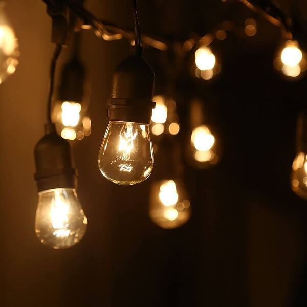 Shop 15 24 Sockets 50ft Extendable Outdoor Patio String Lights