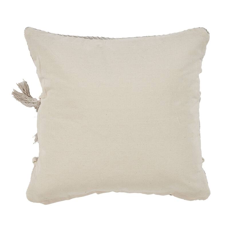 Sevita Willow Fringed Cotton Throw Pillow