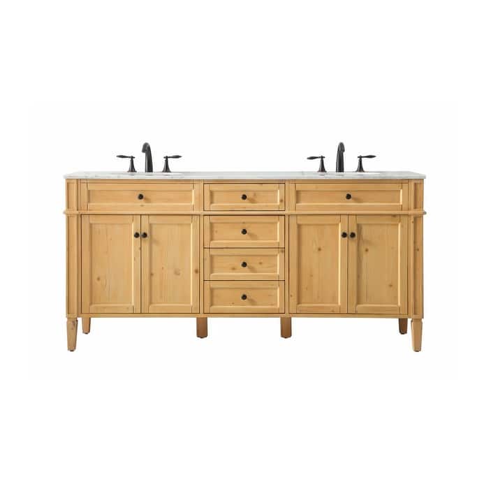 Elegant Lighting VF12572D Park Avenue 72" Free Standing Double Basin