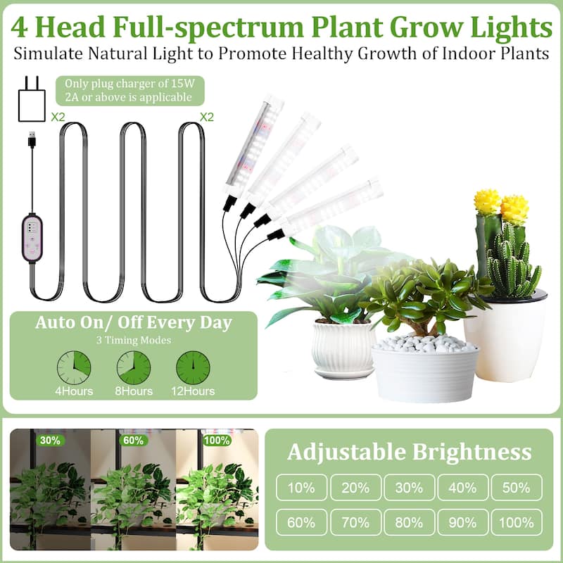 Large Ladder Plant Stand Half-Moon Shaped 8 Tier Plant Shelf