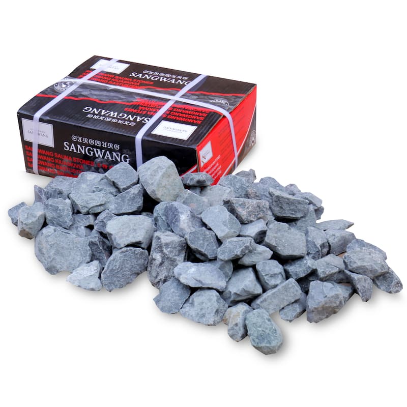 ALEKO Replacement Sauna Heater Rocks Stones 32-35 lb - Grey