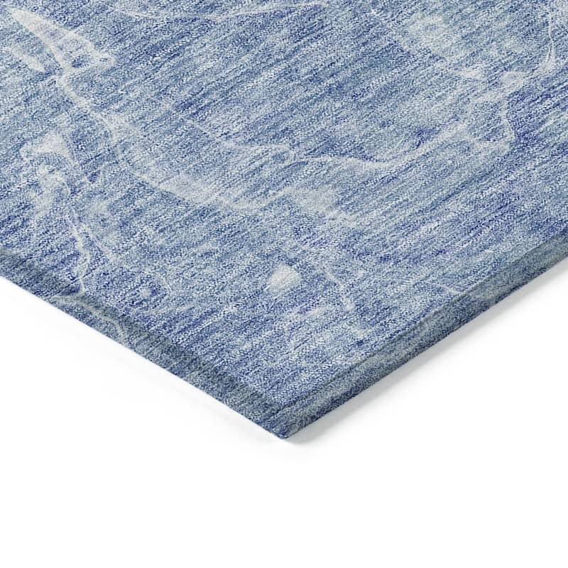 HomeRoots Abstract Transitional Rectangle Outdoor Rug