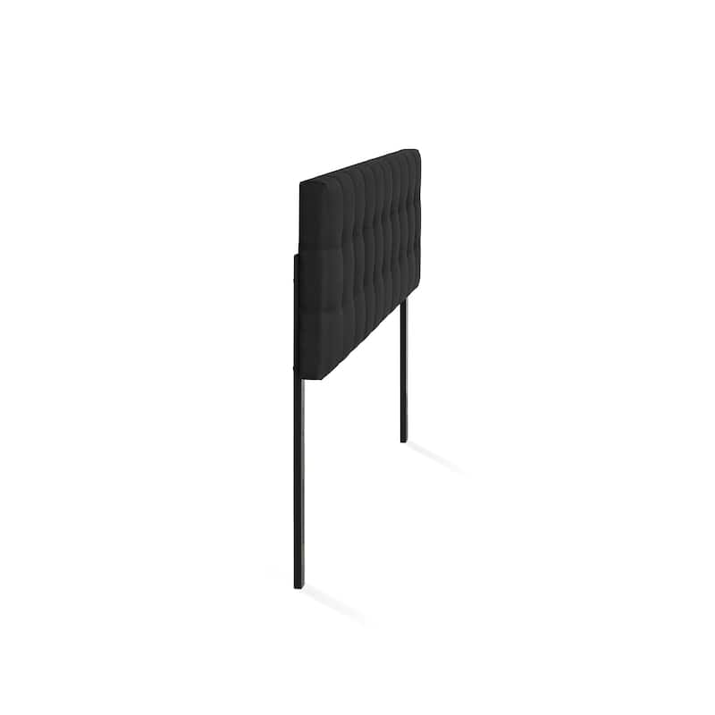 Carbon Loft Dashwood Tufted Black Headboard