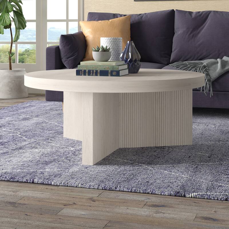 Holm 36" Wide Round Coffee Table