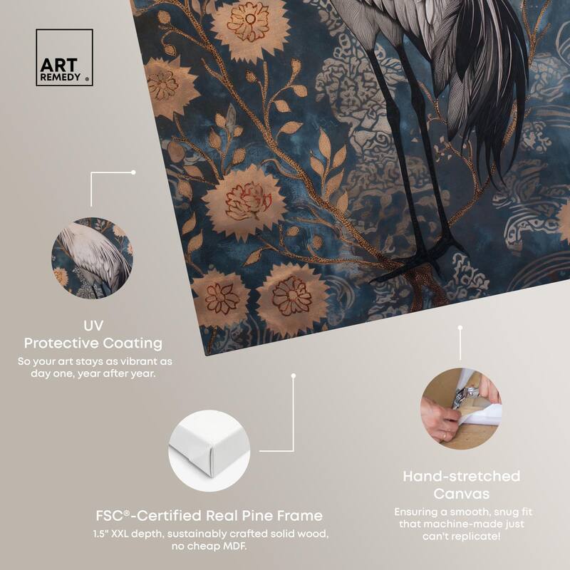 Botanical Bird II Canvas by Art Remedy, Gallery Wrapped
