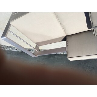 Cape Coral Outdoor Chat Set with C-Shaped Table by Christopher Knight Home