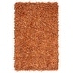 preview thumbnail 44 of 116, SAFAVIEH Handmade Leather Shag Alois Modern Rug 4' x 6' - Orange - Rectangle