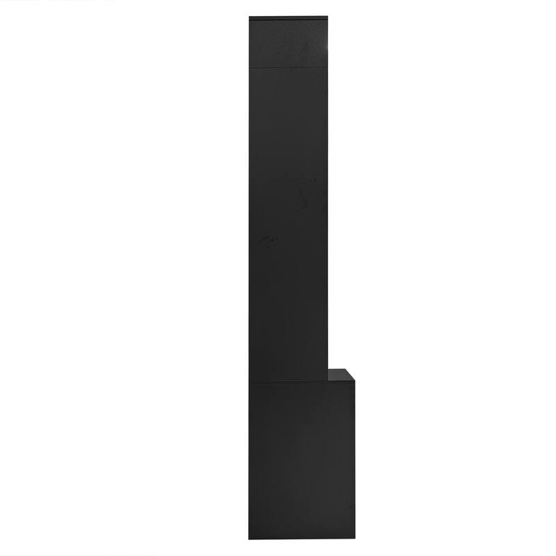 98" W Wall Unit TV Stand with Storage for TVs up to 80", Modern TV Console Entertainment Center with Bookshelves for Living Room