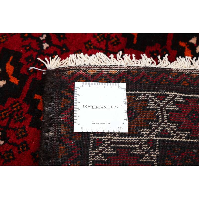 ECARPETGALLERY Hand-knotted Teimani Red Wool Rug - 3'8 x 5'8