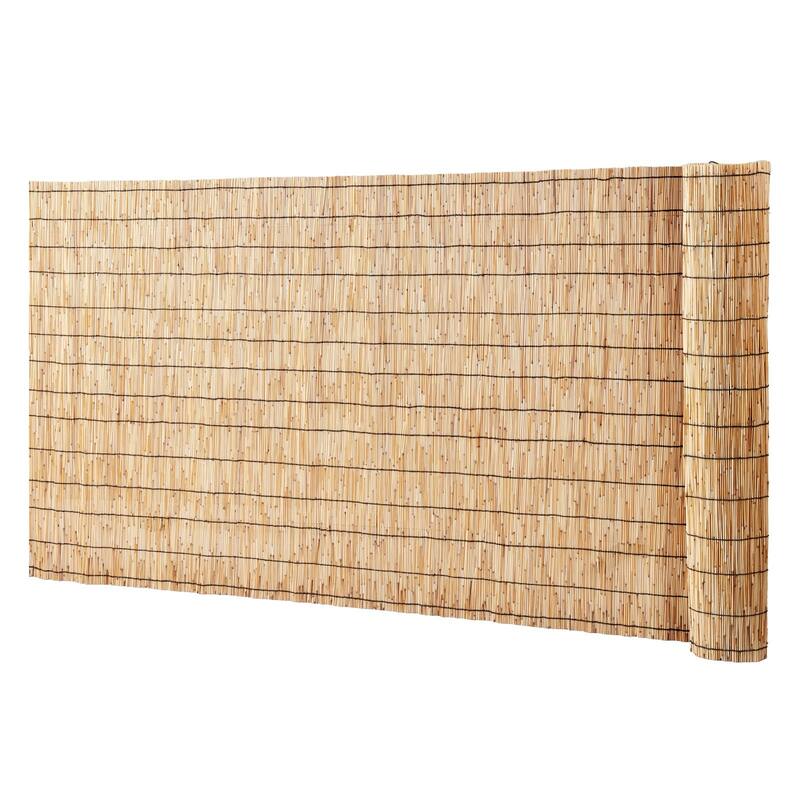 Natural Reed Backyard Landscaping Privacy Blind Fencing Screen Ideal for Outdoor Use - 13.3 ft x 3.3 ft