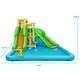 preview thumbnail 2 of 8, Gymax Inflatable Water Park Bounce House Two-Slide Bouncer w/ Climbing
