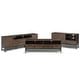 preview thumbnail 10 of 10, WYNDENHALL Devlin SOLID HARDWOOD 72 inch Wide Industrial TV Media Stand in Walnut Brown For TVs up to 80 inches