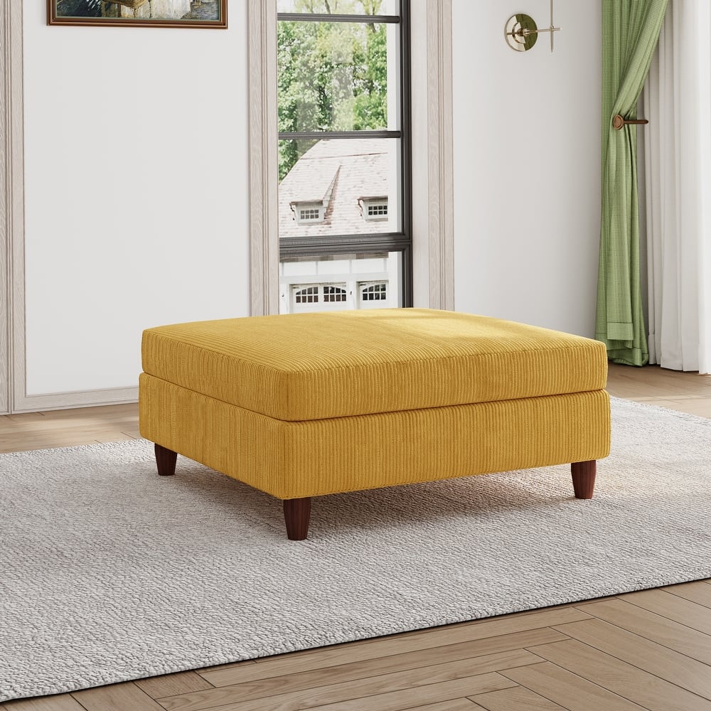 Large Corduroy Ottoman