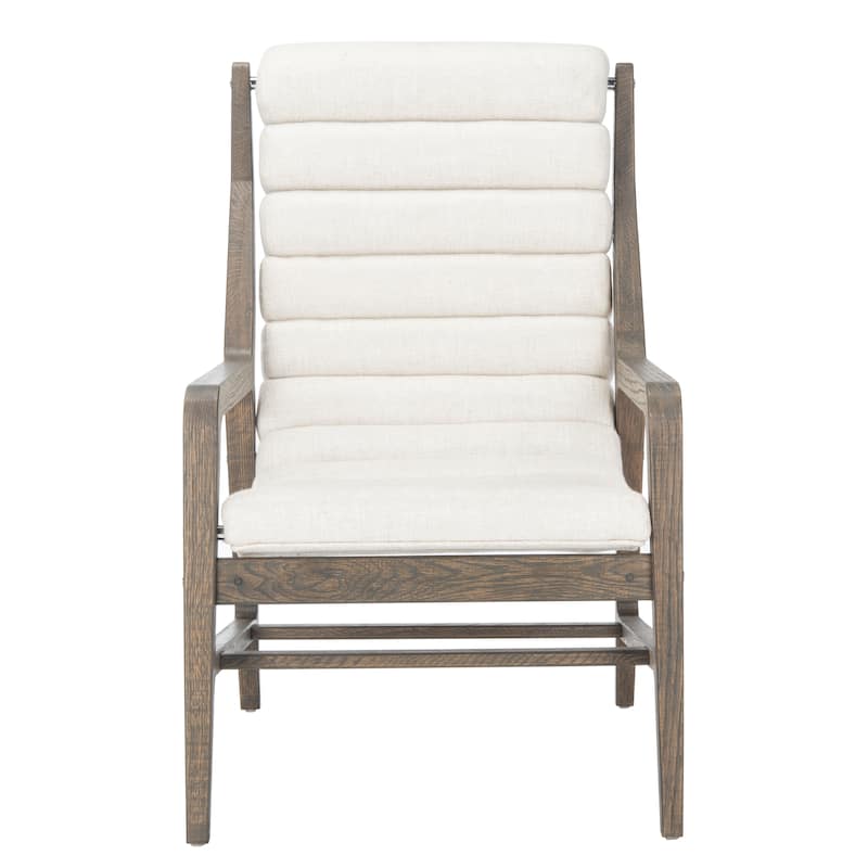 SAFAVIEH Couture Heida Channel Tufted Chair - 24.8"x33.1"x39.2" - 25Wx33Dx39H