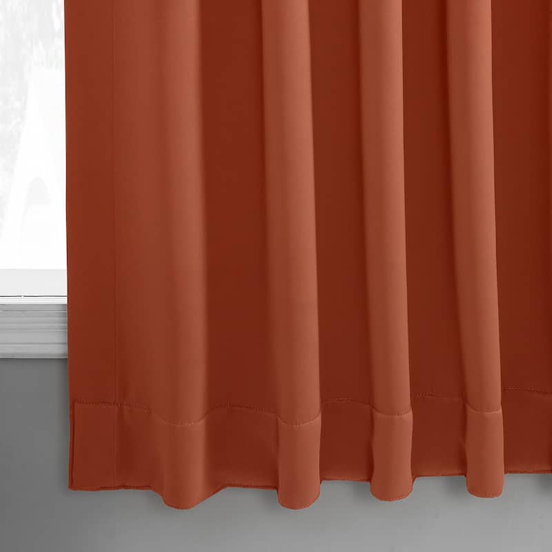 Exclusive Fabrics Room Darkening Curtain Panel Pair 63 inches (2 Panels) - 50 x 63