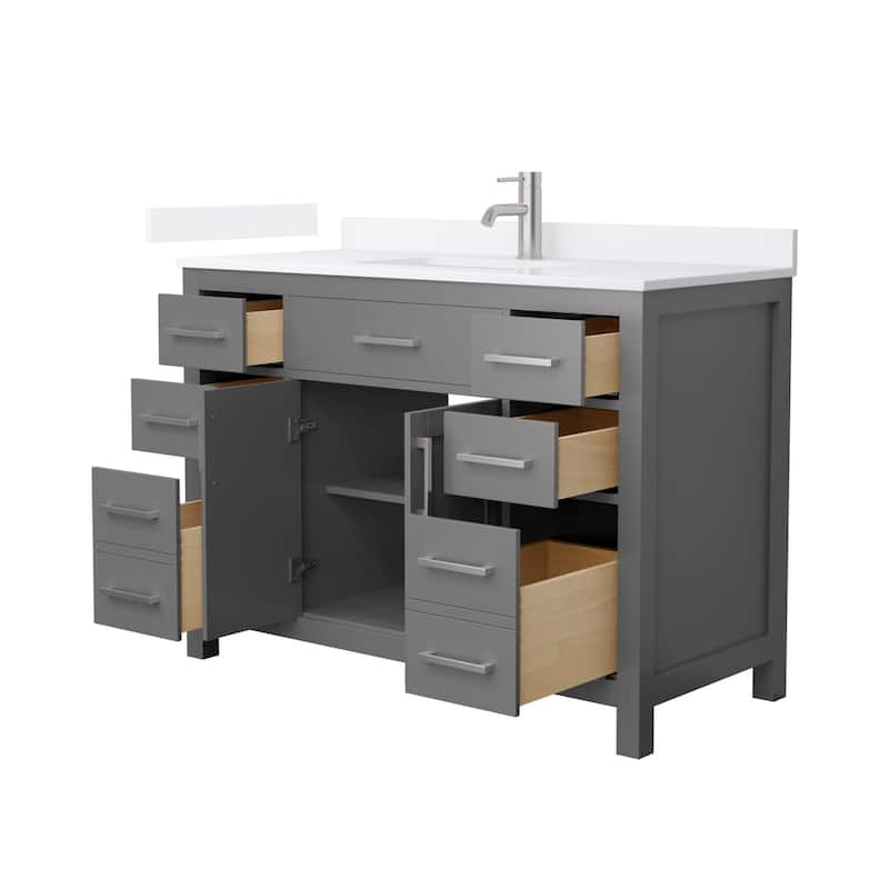 Wyndham Collection WCG2424-48S-QTZ-UNSMXX Beckett 48" Free Standing
