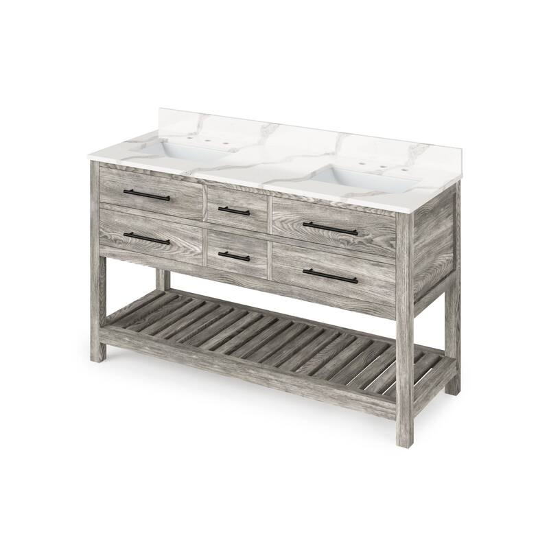 Jeffrey Alexander VKITWAV60R-QUARTZ Wavecrest II 60" Free Standing