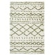 preview thumbnail 105 of 175, SAFAVIEH Arizona Shag Lotta Moroccan 1.2-inch Thick Rug 2'3" x 4' - Ivory/Green